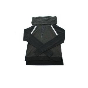 SWEATY BETTY Charcoal Grey Cowl Neck Sweater Size X-Small